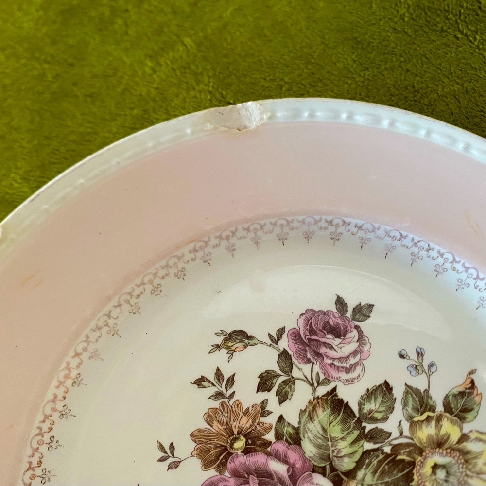 Pretty light pink tea dining set